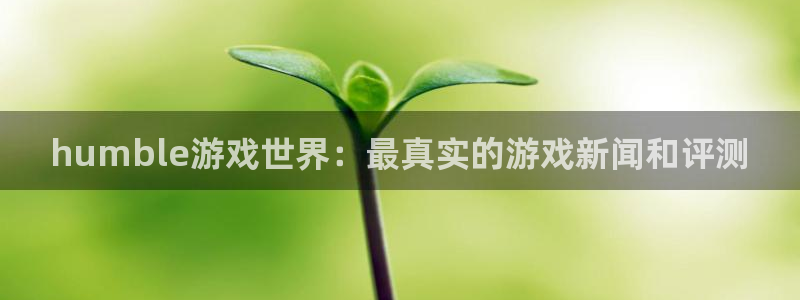 赢咖娱乐平台负责人：humble游戏世界：最真实的游戏新闻和