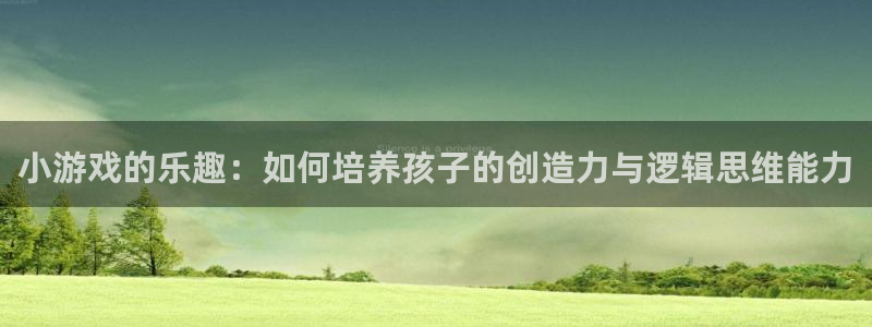 赢咖娱乐注册：小游戏的乐趣：如何培养孩子的创造力与逻辑思维能